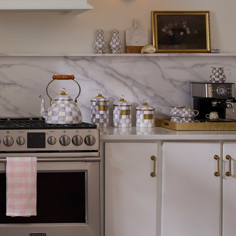 Violet Check Small Canister