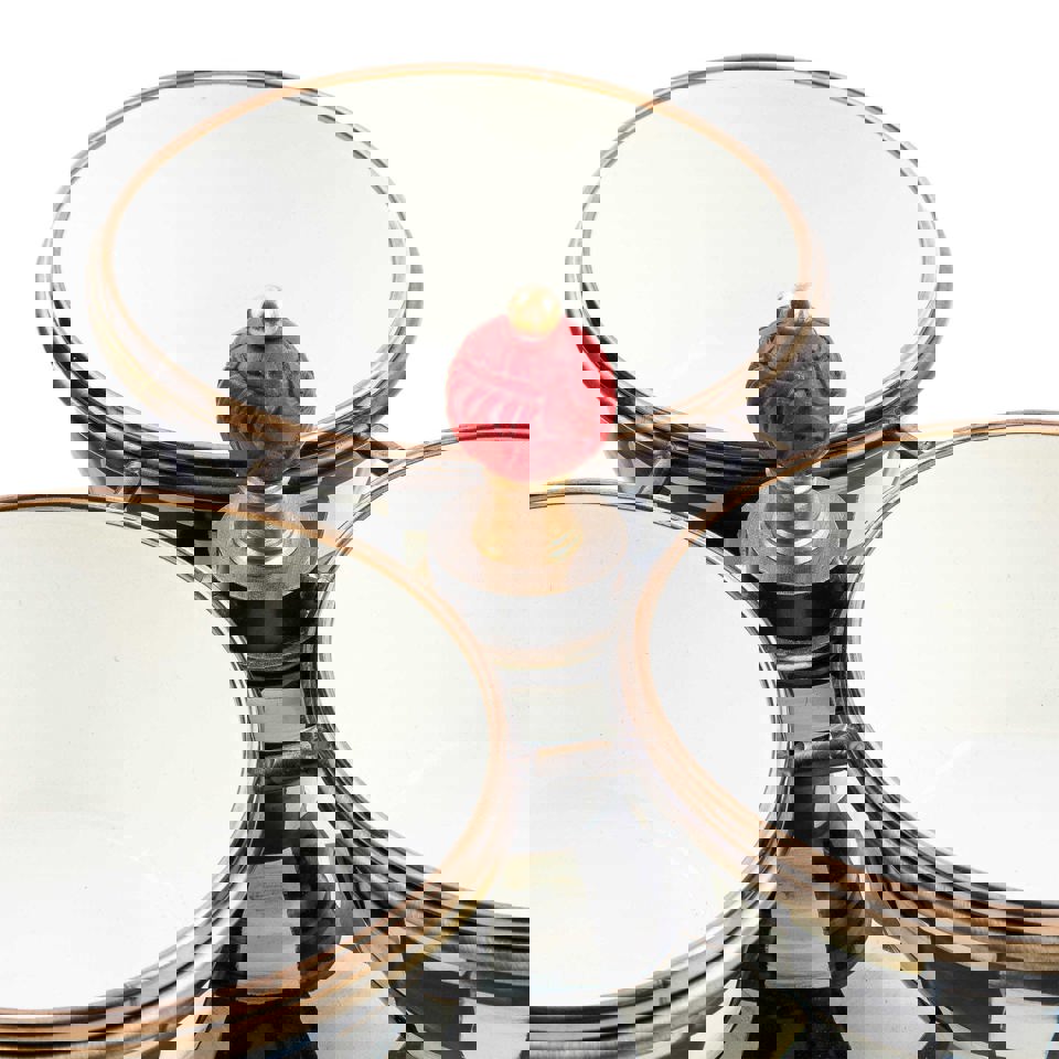 Courtly Check Enamel Triplicity by Mackenzie-Childs