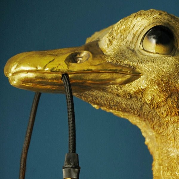Wall Ostrich Lamp Franz Josef, Gold - |VESIMI Design| Luxury Bathrooms and Home Decor