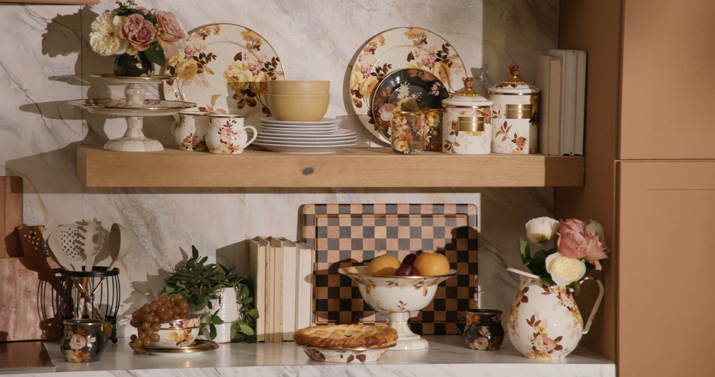 Wild Rose Stemless Wine Glass, Set of 4