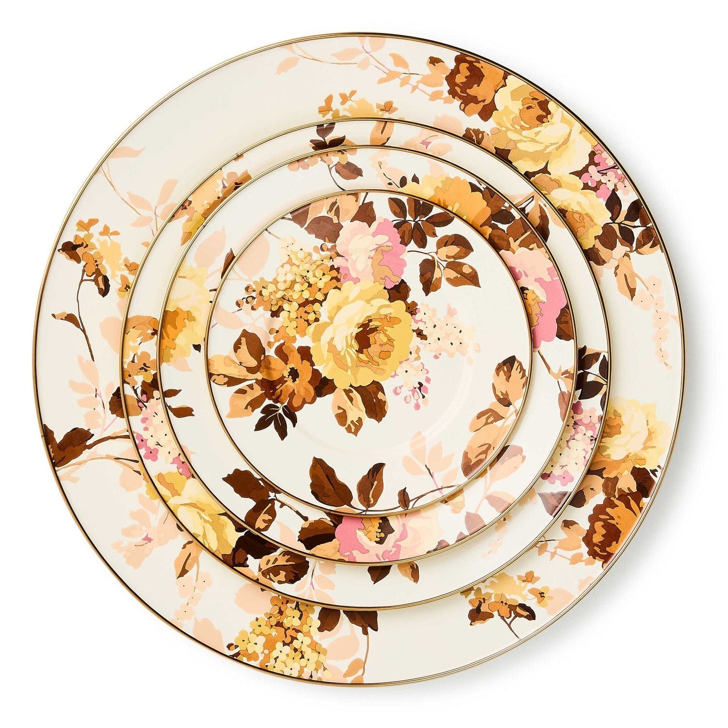 Wild Rose White Charger/Plate - |VESIMI Design| Luxury Bathrooms and Home Decor