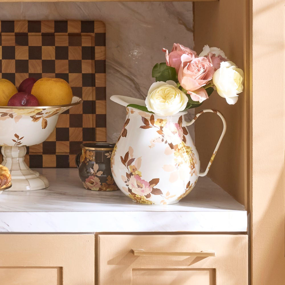 Wild Rose White Pitcher - 2.84l