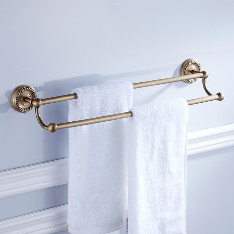 Luxury Towel Racks 3-4 Tiers Bars Antique Brass Towel Holder Bath