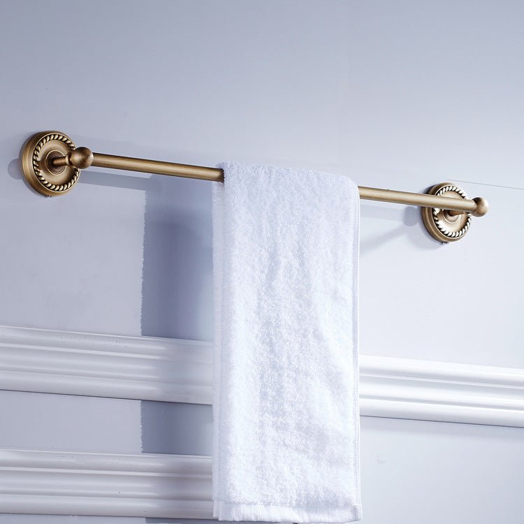 Bathroom Accessories Towel Rail Rossco Waterflow Single 560mm Antique Brass