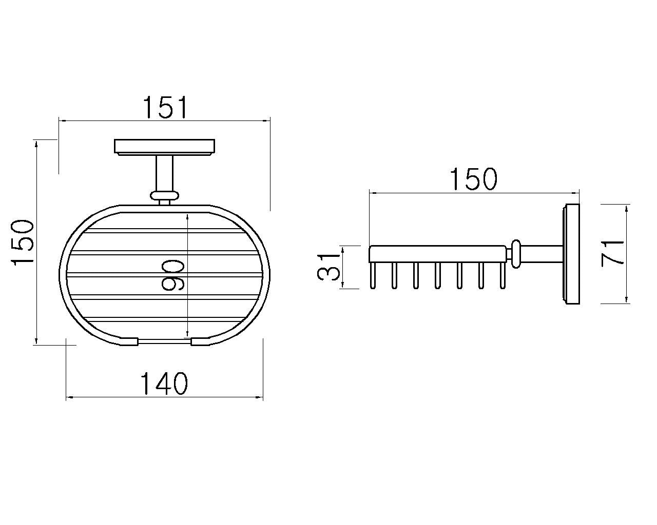 Antique Brass Bathroom Accessories - Soap Holder Provence II. - |VESIMI Design| Luxury and Rustic bathrooms online