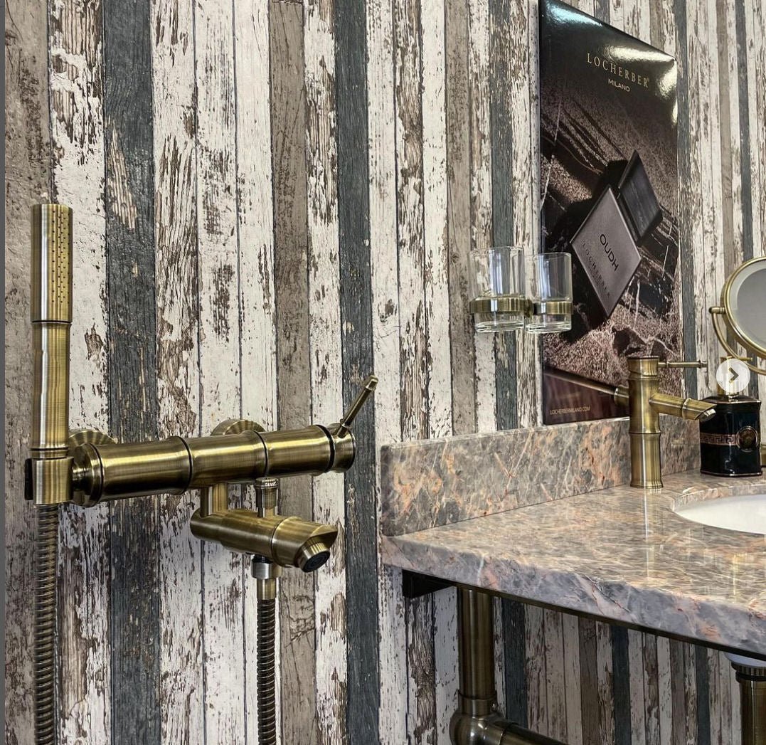 Bamboo Bronze Design Basin Faucet - |VESIMI Design| Luxury and Rustic bathrooms online