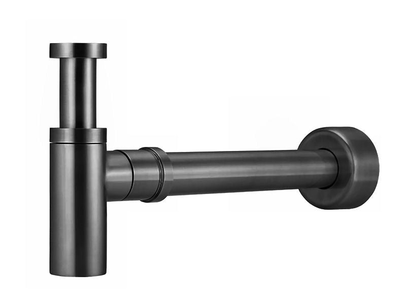 Basin T-Trap in Gun Metal color - |VESIMI Design| Luxury and Rustic bathrooms online