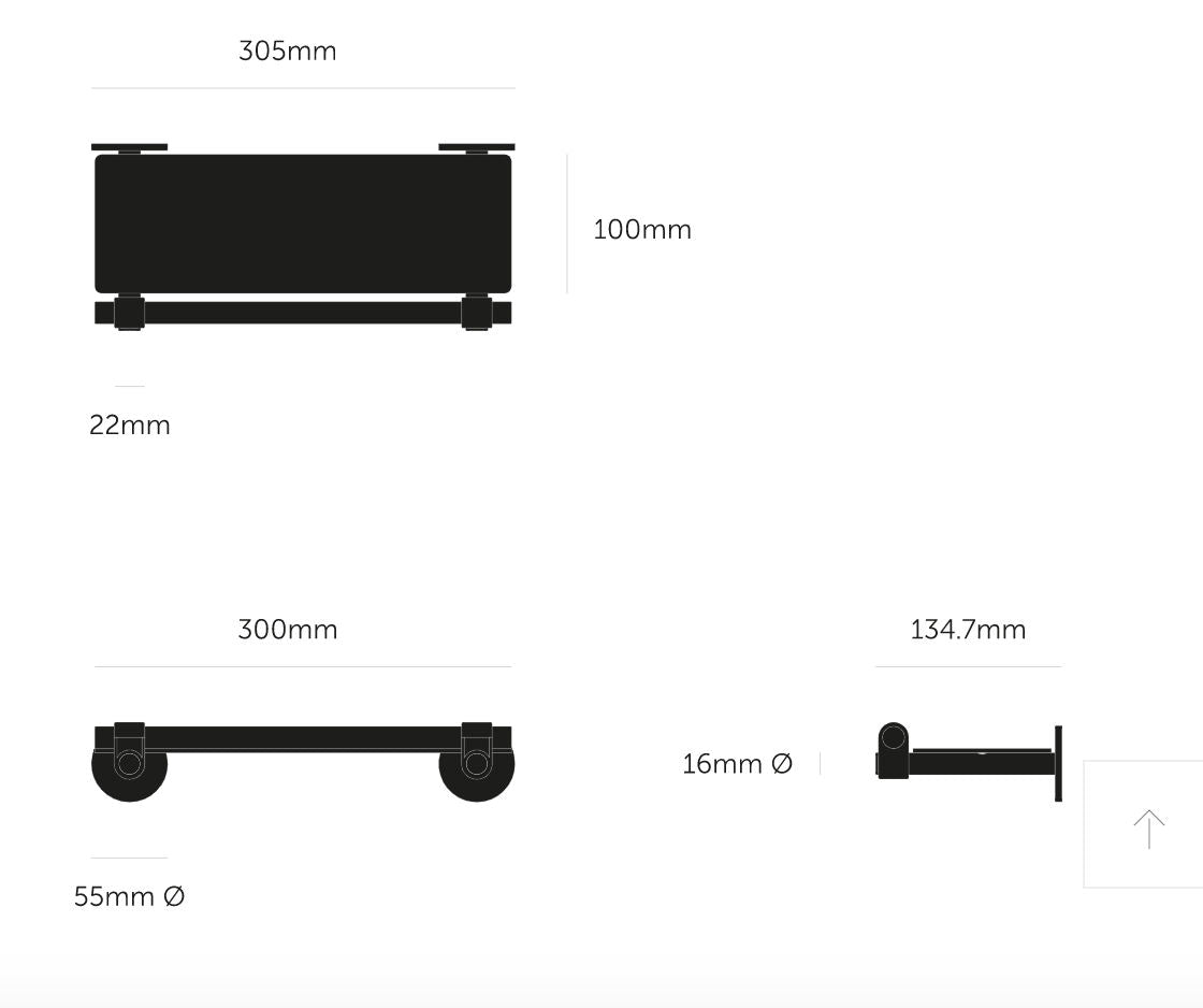 Bathroom Cast Shelf Cast / Brass - |VESIMI Design| Luxury and Rustic bathrooms online