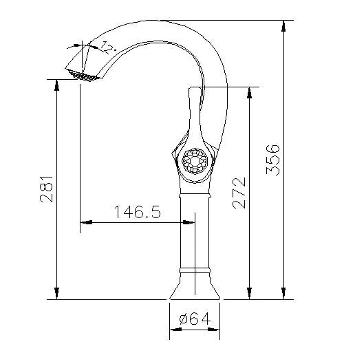 Cairo Luxury Black Matte & Gold Bathroom Crystal Handle Vessil Sink Faucet - |VESIMI Design| Luxury and Rustic bathrooms online