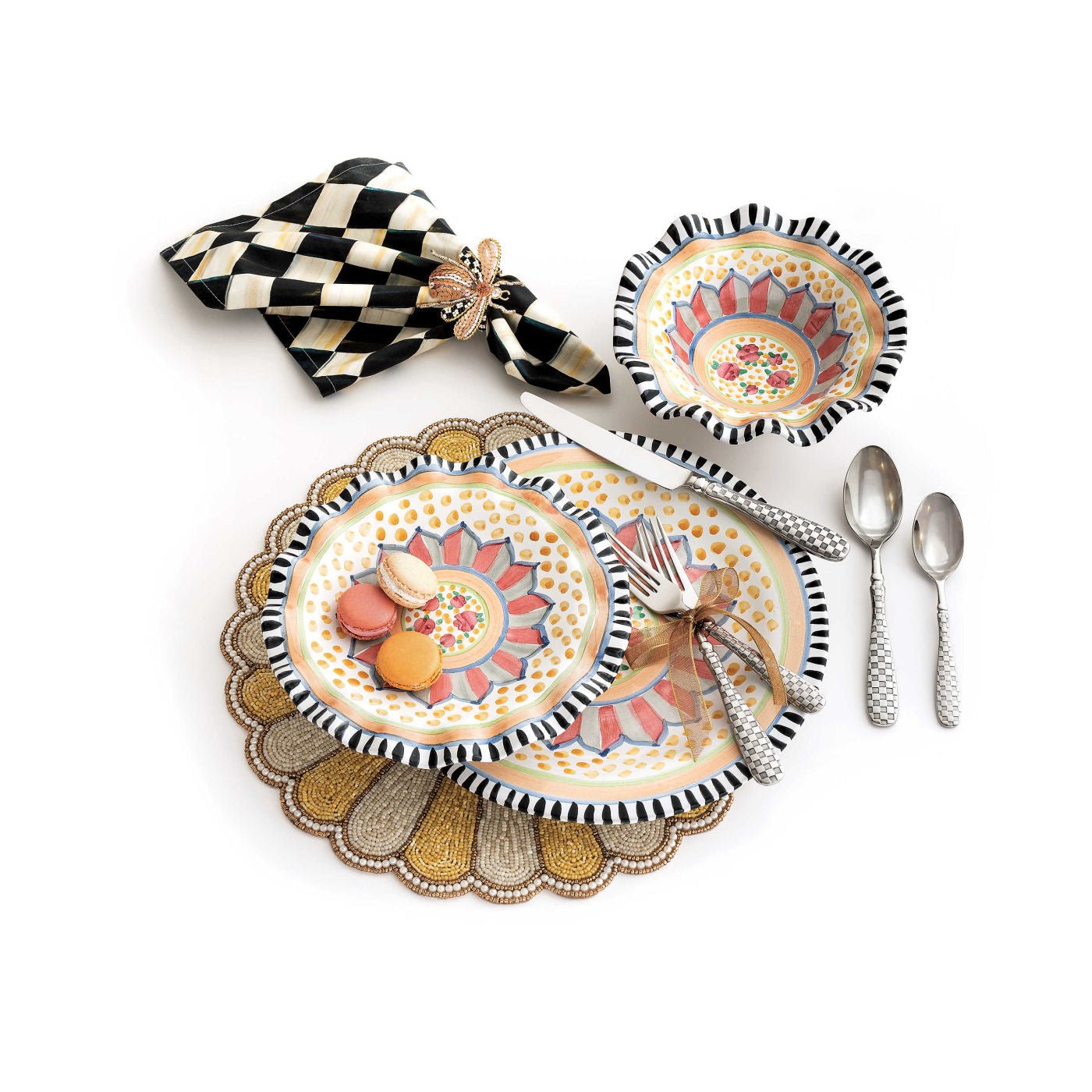 Check Flatware 5-Piece Place Setting - |VESIMI Design|