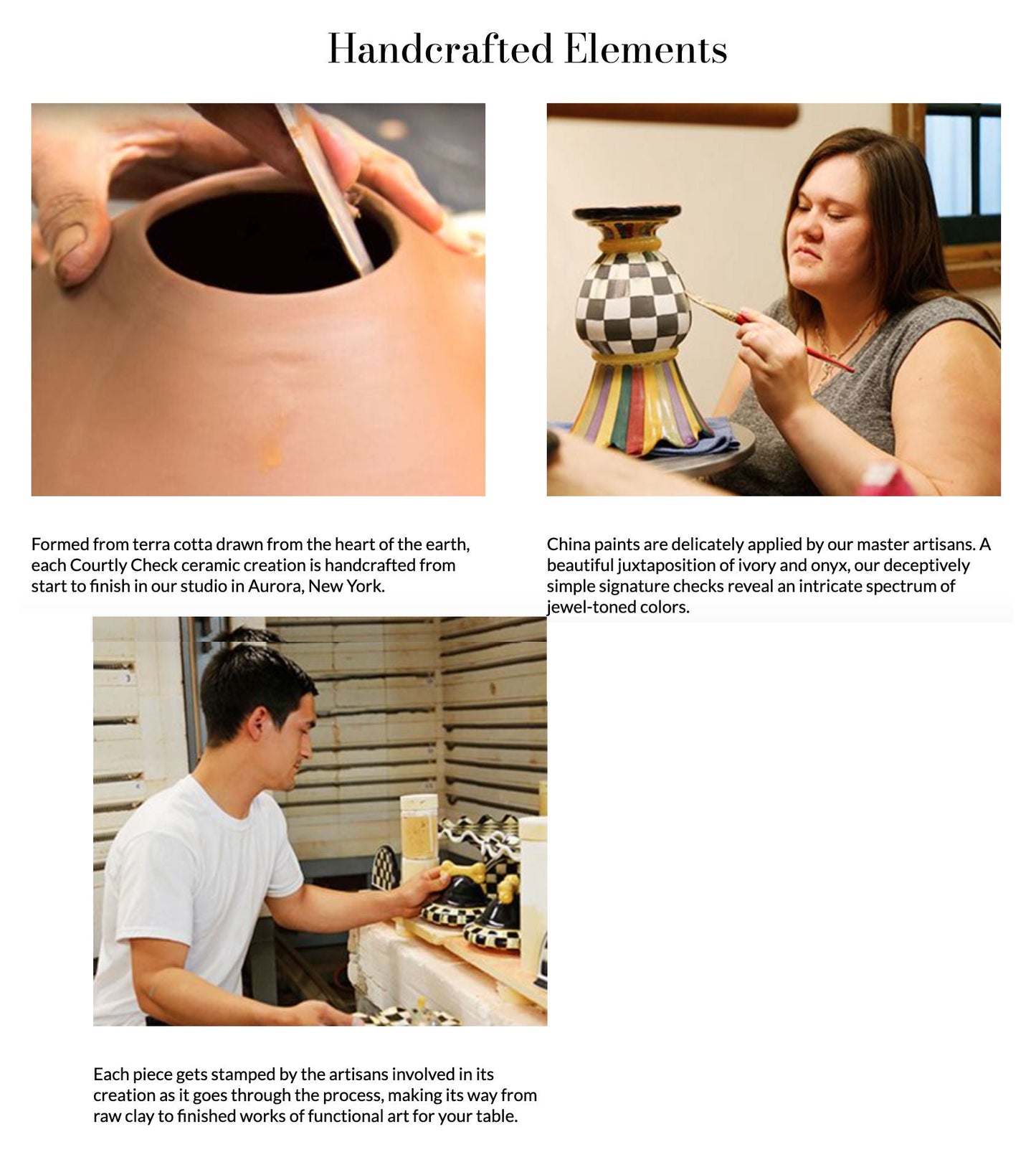 Courtly Check Ceramic Mug by Mackenzie-Childs - |VESIMI Design|