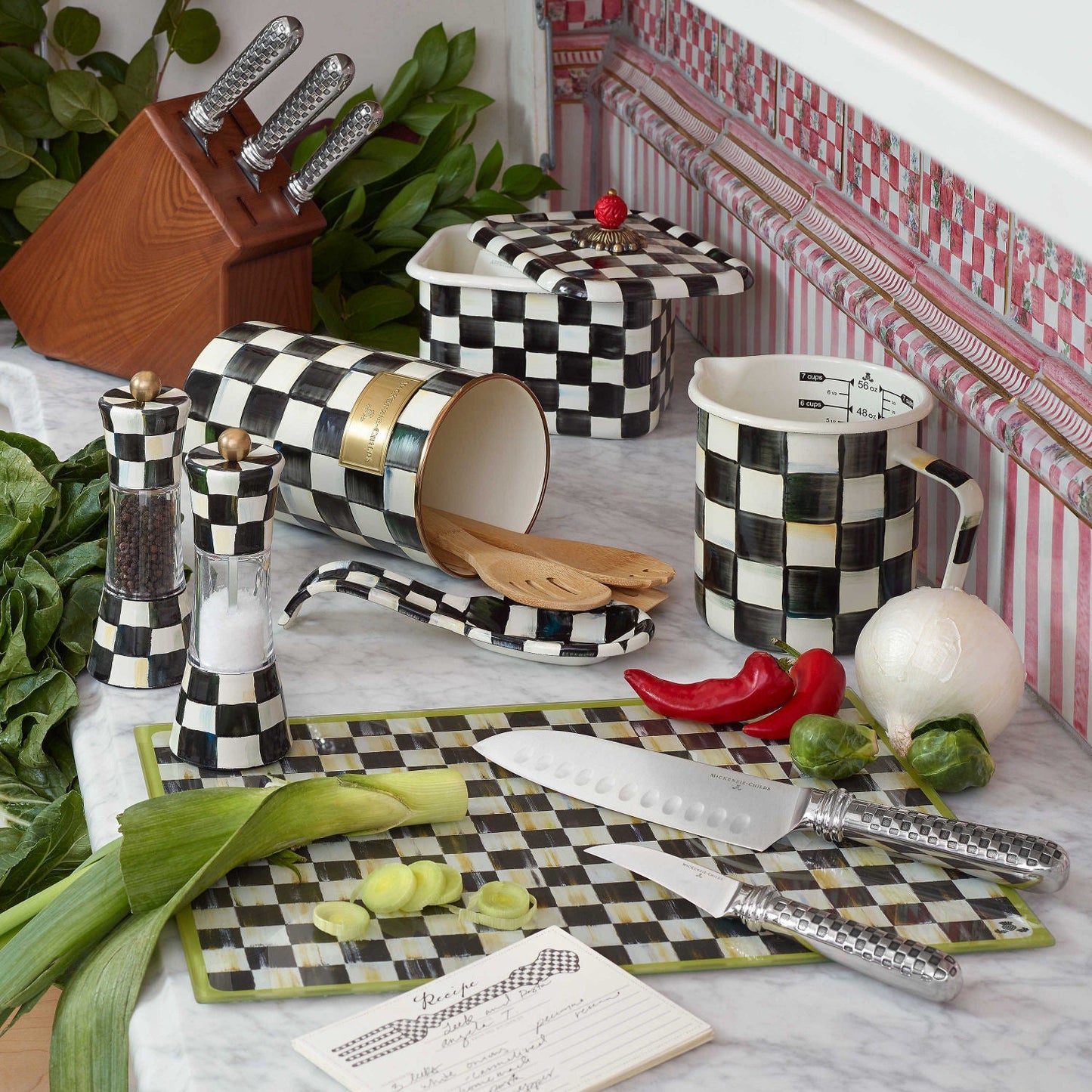 Courtly Check Recipe Box by Mackenzie-Childs - |VESIMI Design|