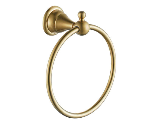 Deira Champagne Gold Towel Ring Holder - |VESIMI Design| Luxury and Rustic bathrooms online