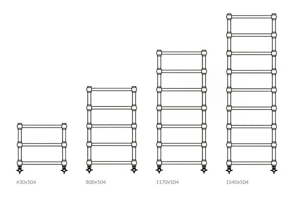 Design Bathroom Towel Radiator RETRO Antique Brass - |VESIMI Design| Luxury and Rustic bathrooms online