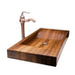 Elegant Design Bathroom Wooden Sink Combo with Antique Marble Faucet - |VESIMI Design|