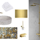 Flush plate Brushed Brass - |VESIMI Design| Luxury and Rustic bathrooms online