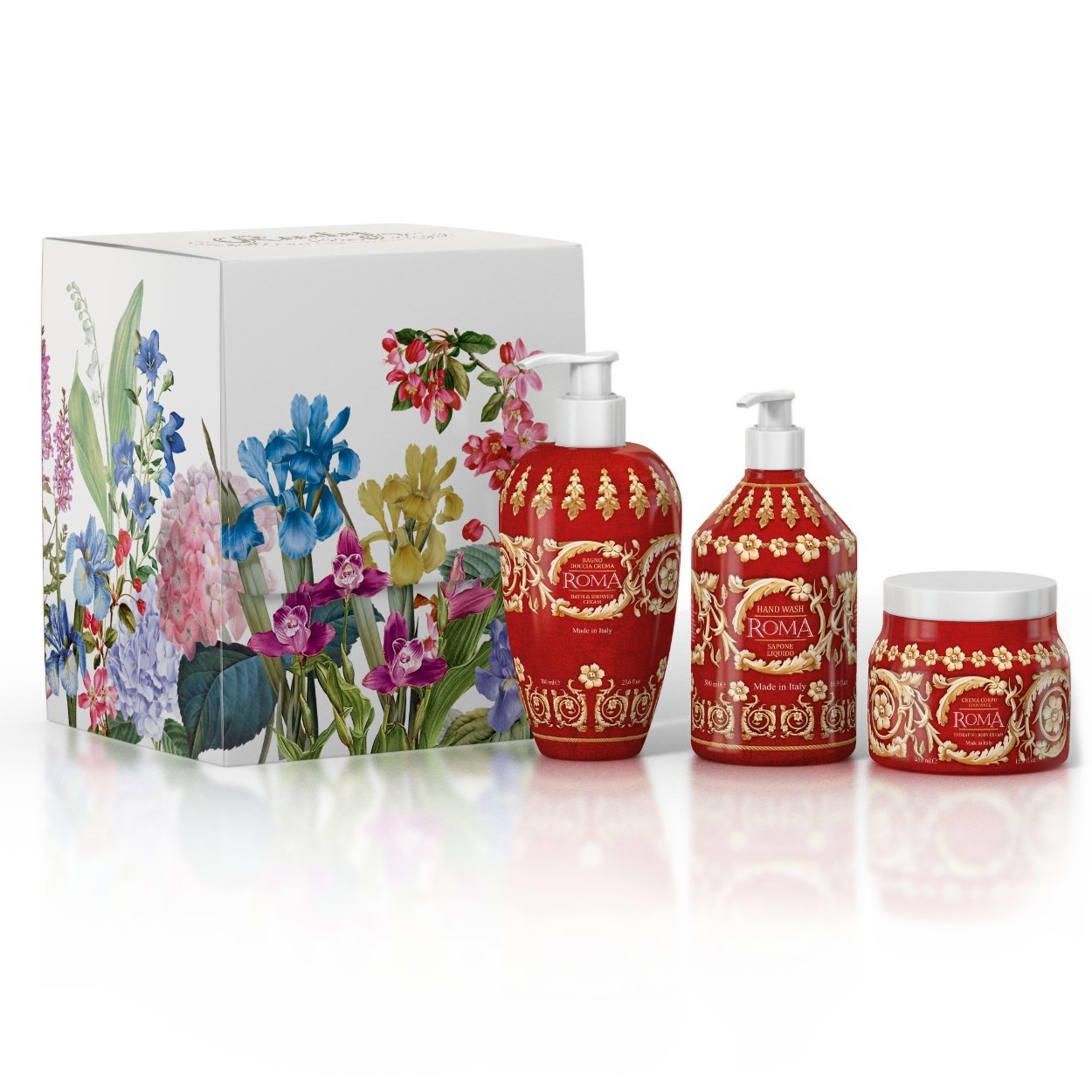 Floral Gift Box, All Long Lasting Premium Bath and Body Products