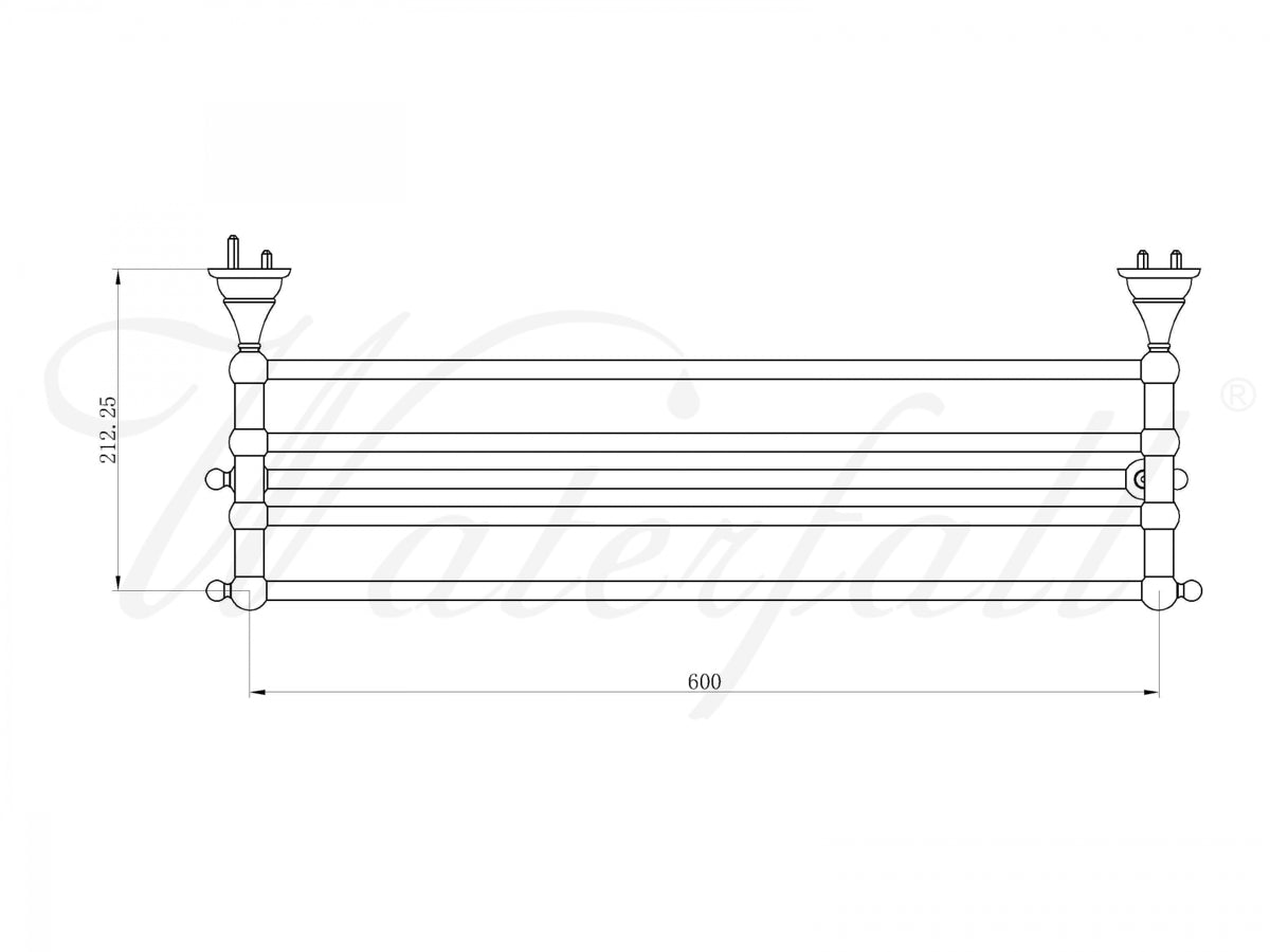 Luxury Bathroom Towel Shelf Holder Sole Chrome - |VESIMI Design| Luxury and Rustic bathrooms online