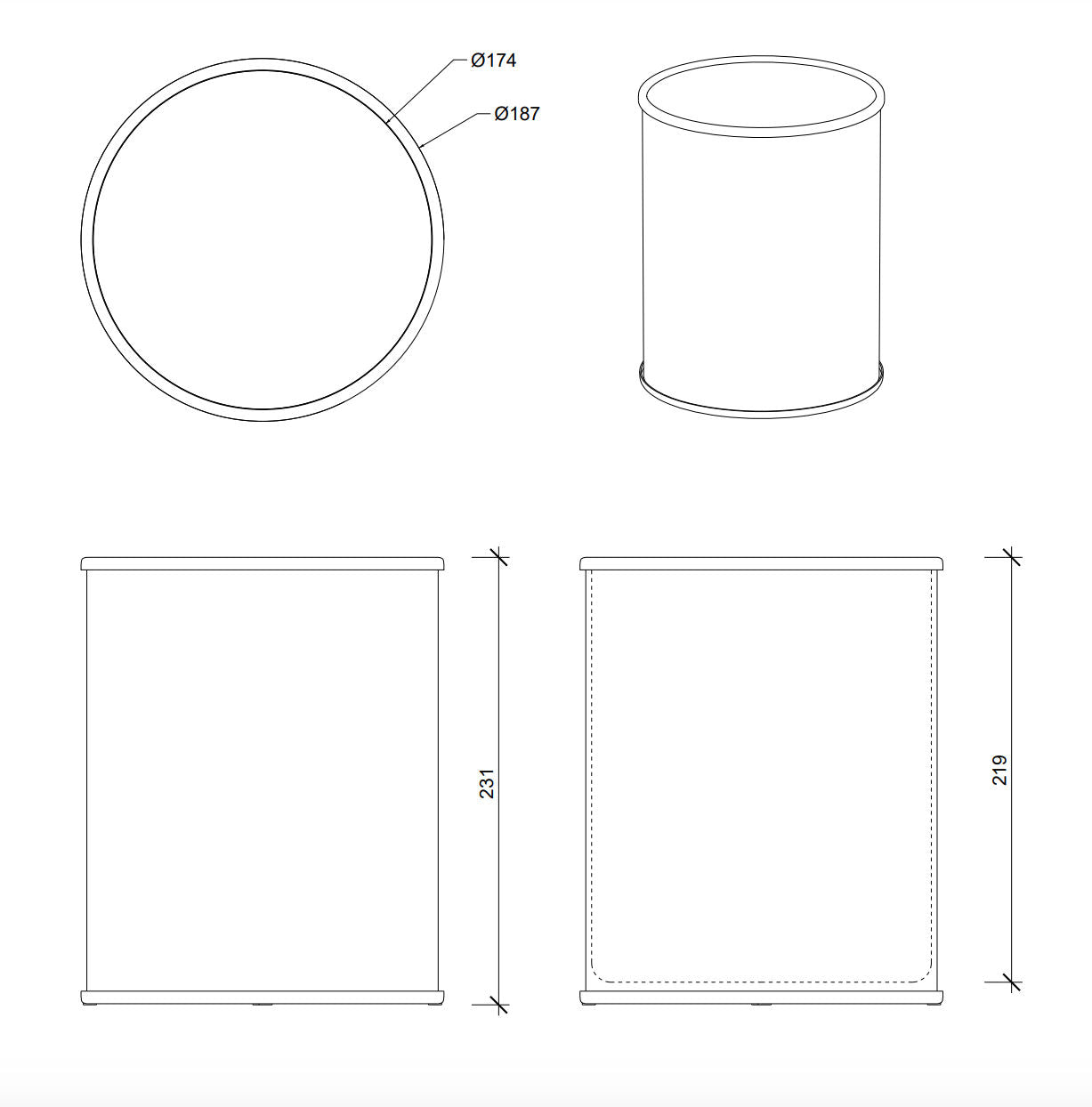 Luxury Cracked Glass Gold Bathroom Waste Bin by Decor Walther - |VESIMI Design|