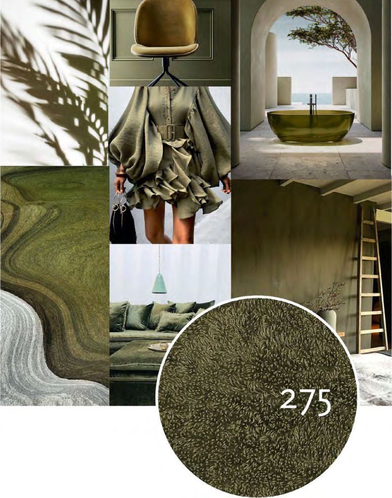 Luxury Egyptian Cotton Retro Towels Pousada - 275 Khaki - |VESIMI Design| Luxury and Rustic bathrooms online