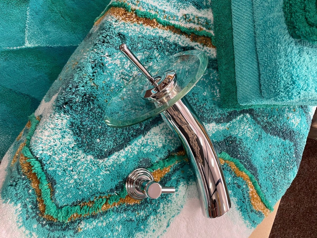 Luxury Light Blue Super Pile Egyptian Cotton Towel by Abyss & Habidecor | 235 Ice - |VESIMI Design| Luxury and Rustic bathrooms online