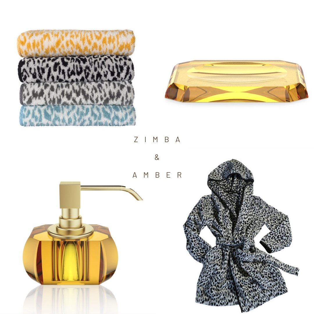 Luxury Matt Gold Crystal Liquid Soap Glass Dispenser | Amber - |VESIMI Design|