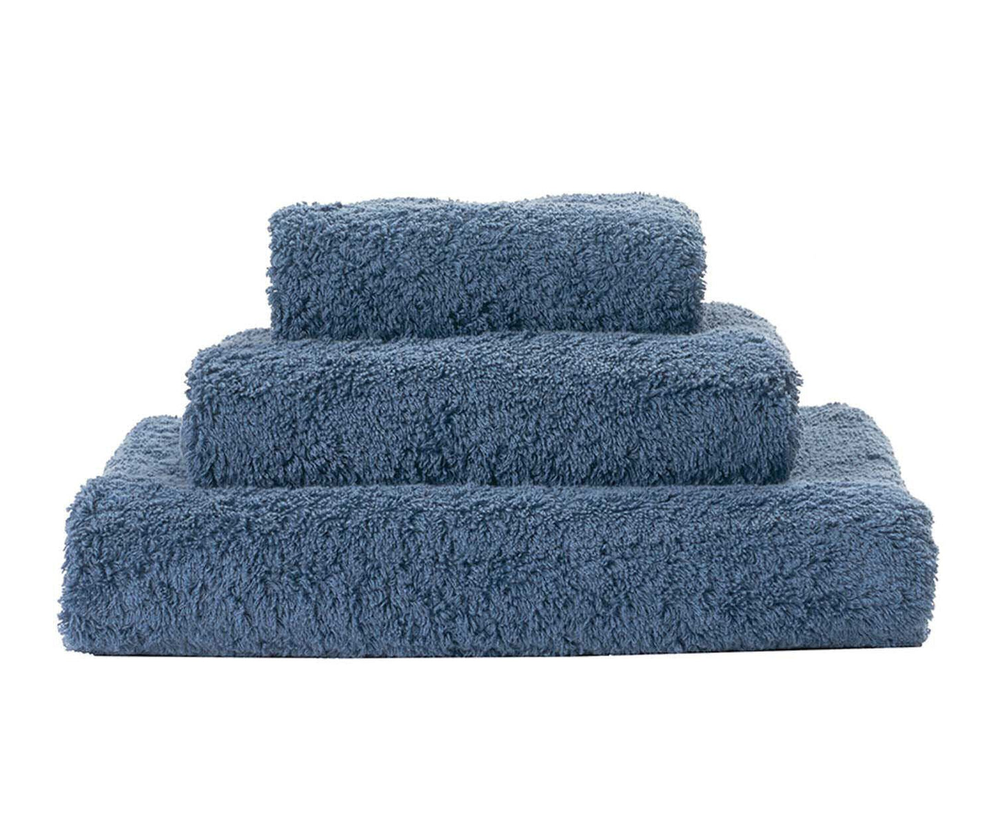 Luxury Super Pile Blue Egyptian Cotton Towel by Abyss & Habidecor | 307 Denim - |VESIMI Design| Luxury and Rustic bathrooms online