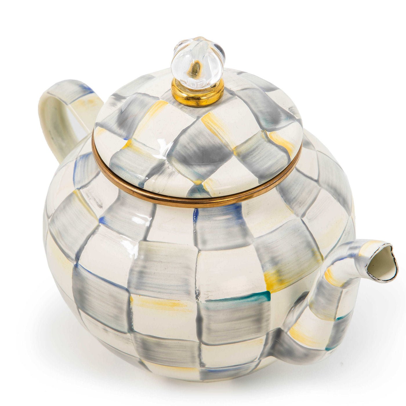 MacKenzie-Childs Sterling Check 4 Cup Teapot - |VESIMI Design|