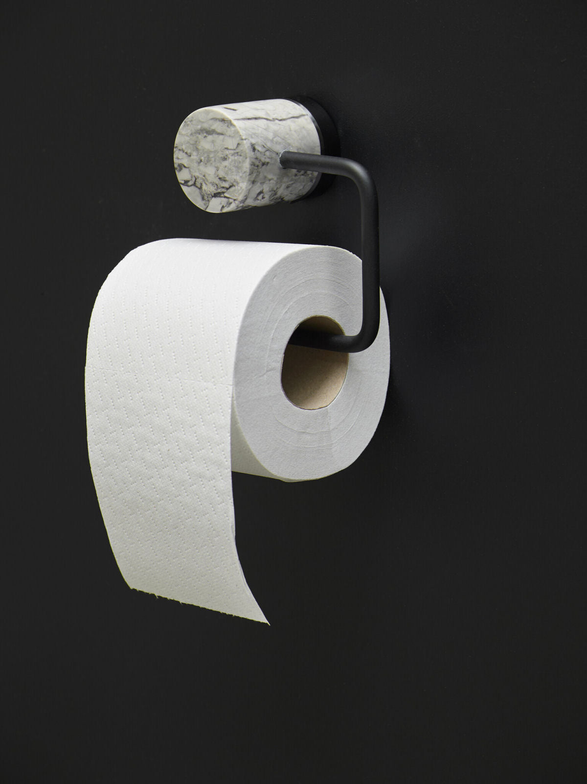 Nero Alba White Marble Design Toilet Paper Holder - |VESIMI Design|