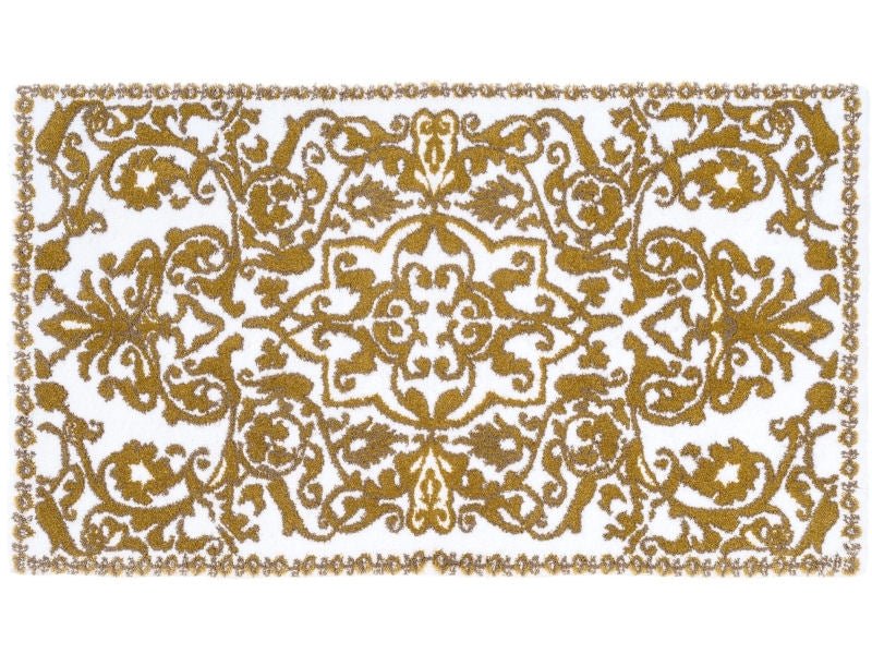 Bliss Egyptian Cotton Luxury Bath Rug, Gold / Medium (20 x 32)