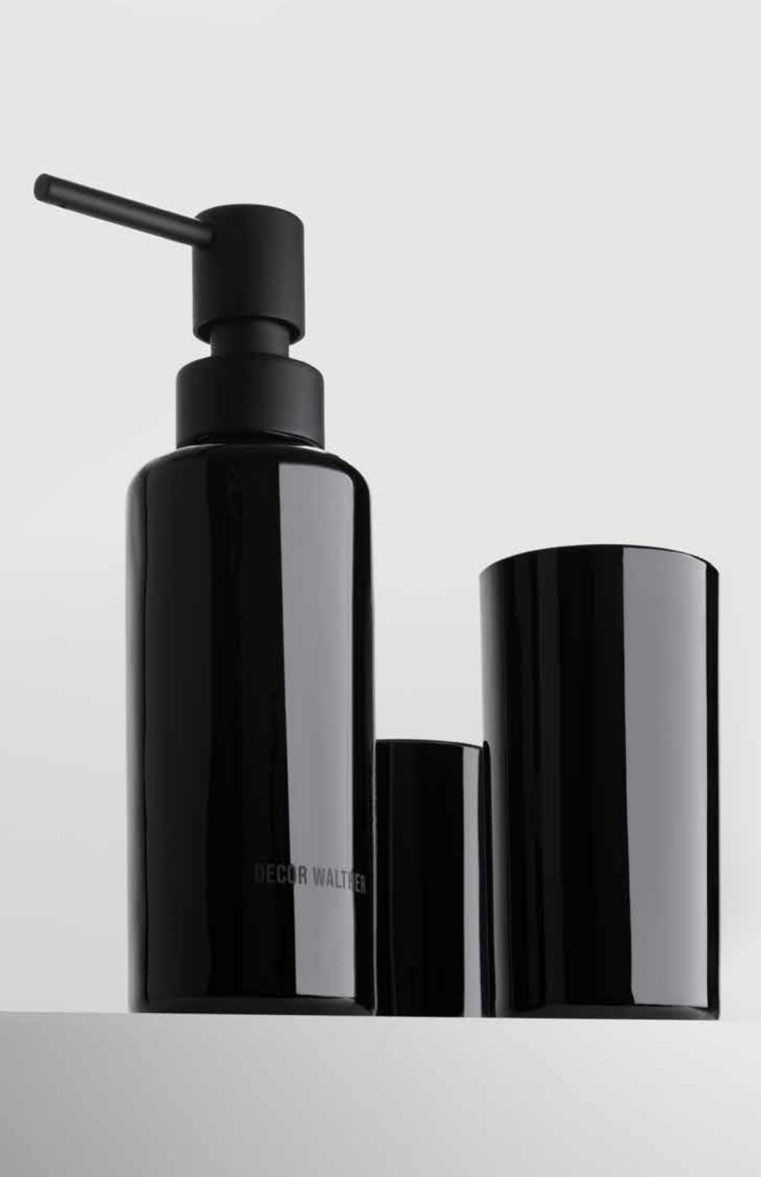 POP UP Bathroom Accessories set of 3pcs | Green, Black, Clear - |VESIMI Design|