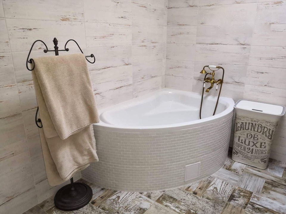 Provence Antique Brass Bathroom Bathtub Faucet Telephone Style - |VESIMI Design| Luxury and Rustic bathrooms online