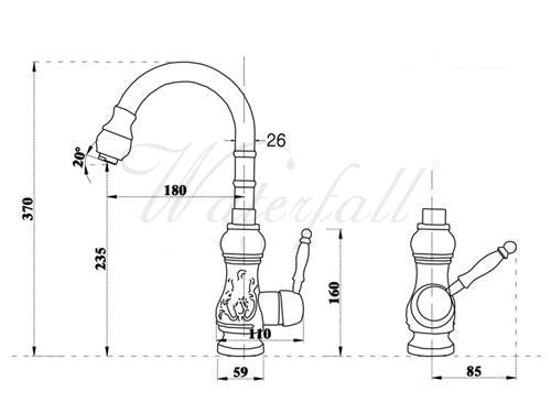 Provence Oil Rubbed Bronze Kitchen or Bathroom Faucet - |VESIMI Design| Luxury and Rustic bathrooms online