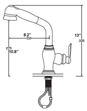 Retro Pull Down Kitchen Faucet Brushed Nickel - |VESIMI Design| Luxury and Rustic bathrooms online