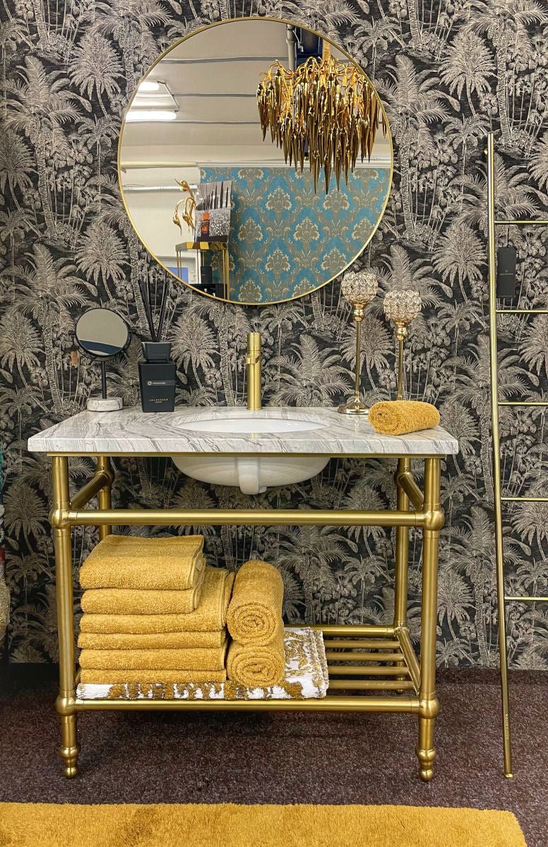 Rich Yellow Super Pile Bath Towels by Abyss & Habidecor | 840 Gold - |VESIMI Design| Luxury and Rustic bathrooms online