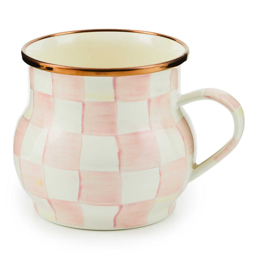 Rosy Check Enamel Mug by MacKenzie-Childs - |VESIMI Design|