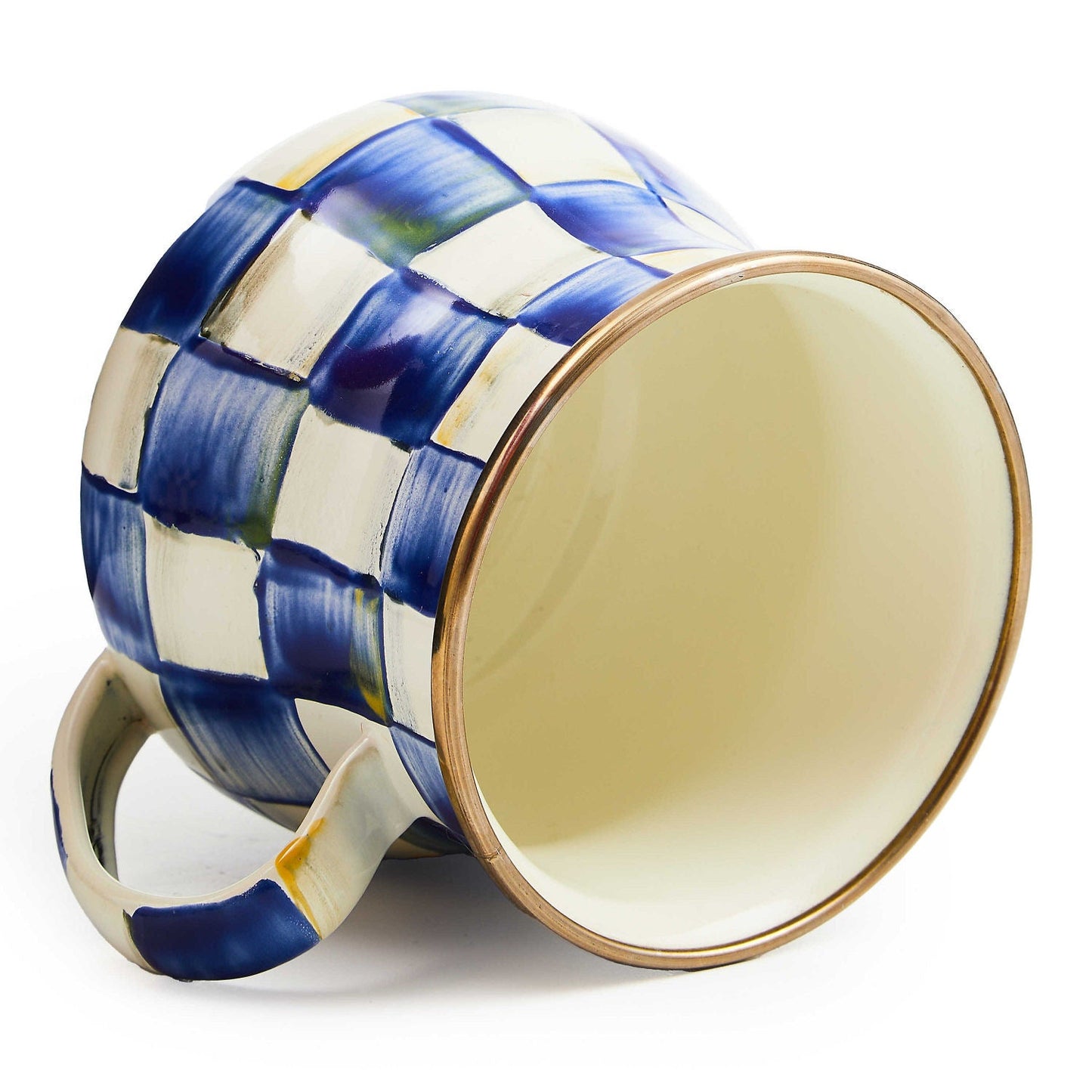 Royal Check Enamel Mug by Mackenzie-Childs - |VESIMI Design|