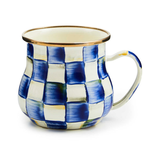 Royal Check Enamel Mug by Mackenzie-Childs - |VESIMI Design|