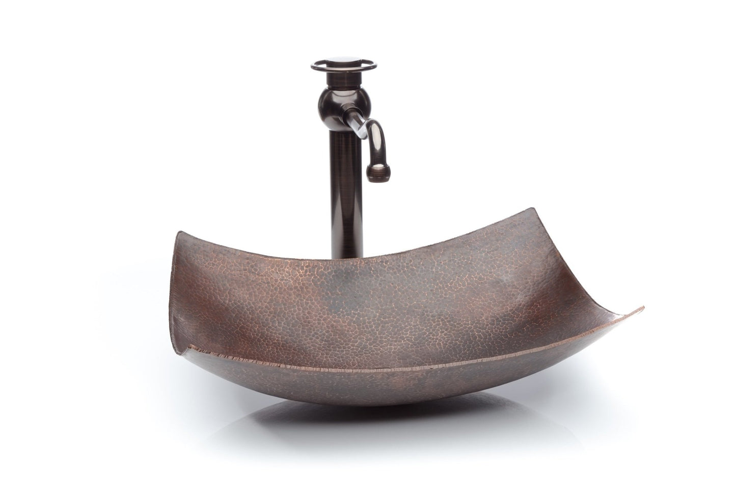 Sole Oil Rubbed Bronze Faucet with Industrial Copper Sink Combo Set - |VESIMI Design|