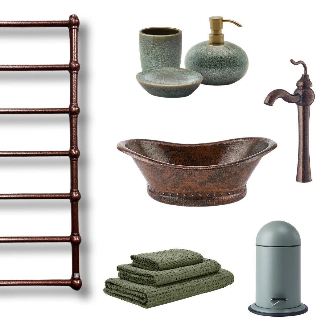 Tub Design Hand Hammered Copper Vessel Sink - |VESIMI Design| Luxury and Rustic bathrooms online