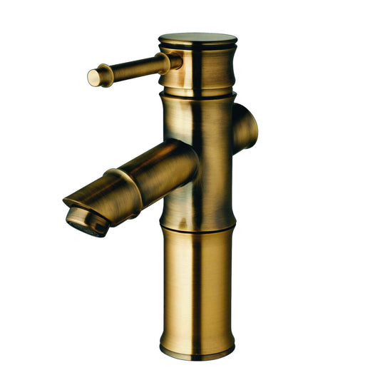 Bamboo Bronze Design Basin Faucet