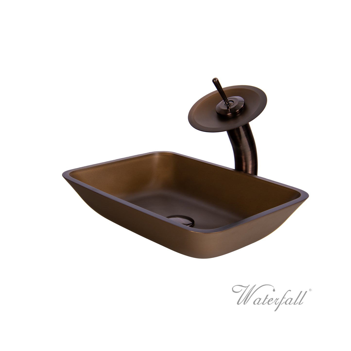 Waterfall® Faucet with Allure Sand Brown Sink - Combo