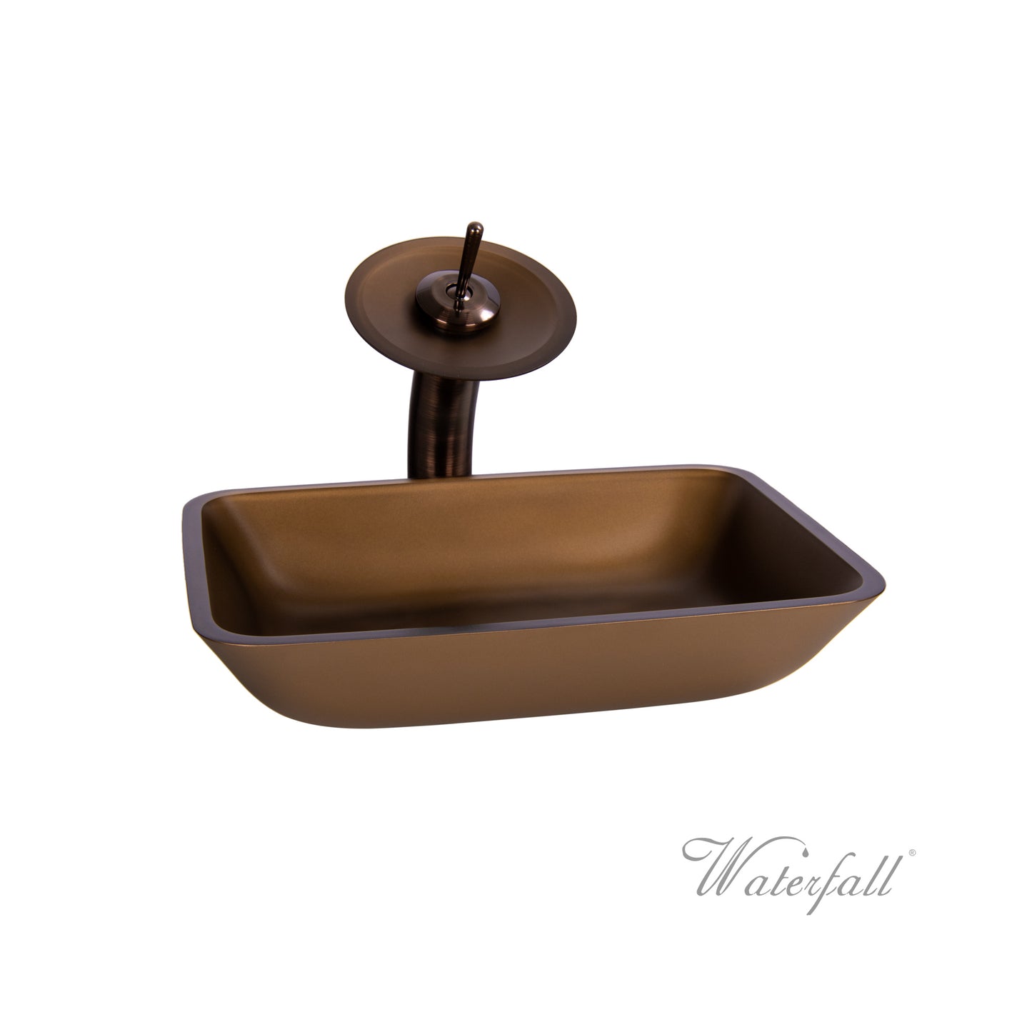 Waterfall® Faucet with Allure Sand Brown Sink - Combo