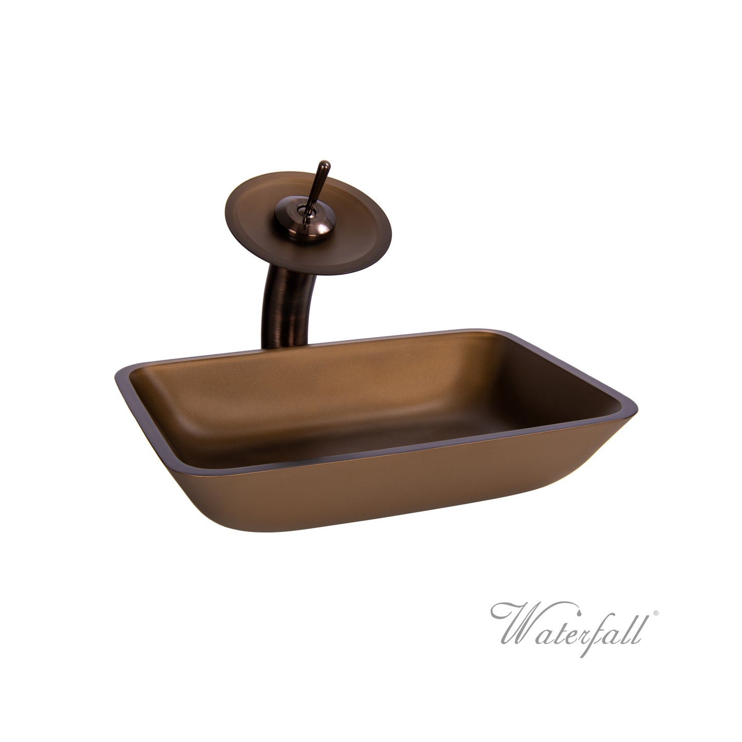 Waterfall® Faucet with Allure Sand Brown Sink - Combo