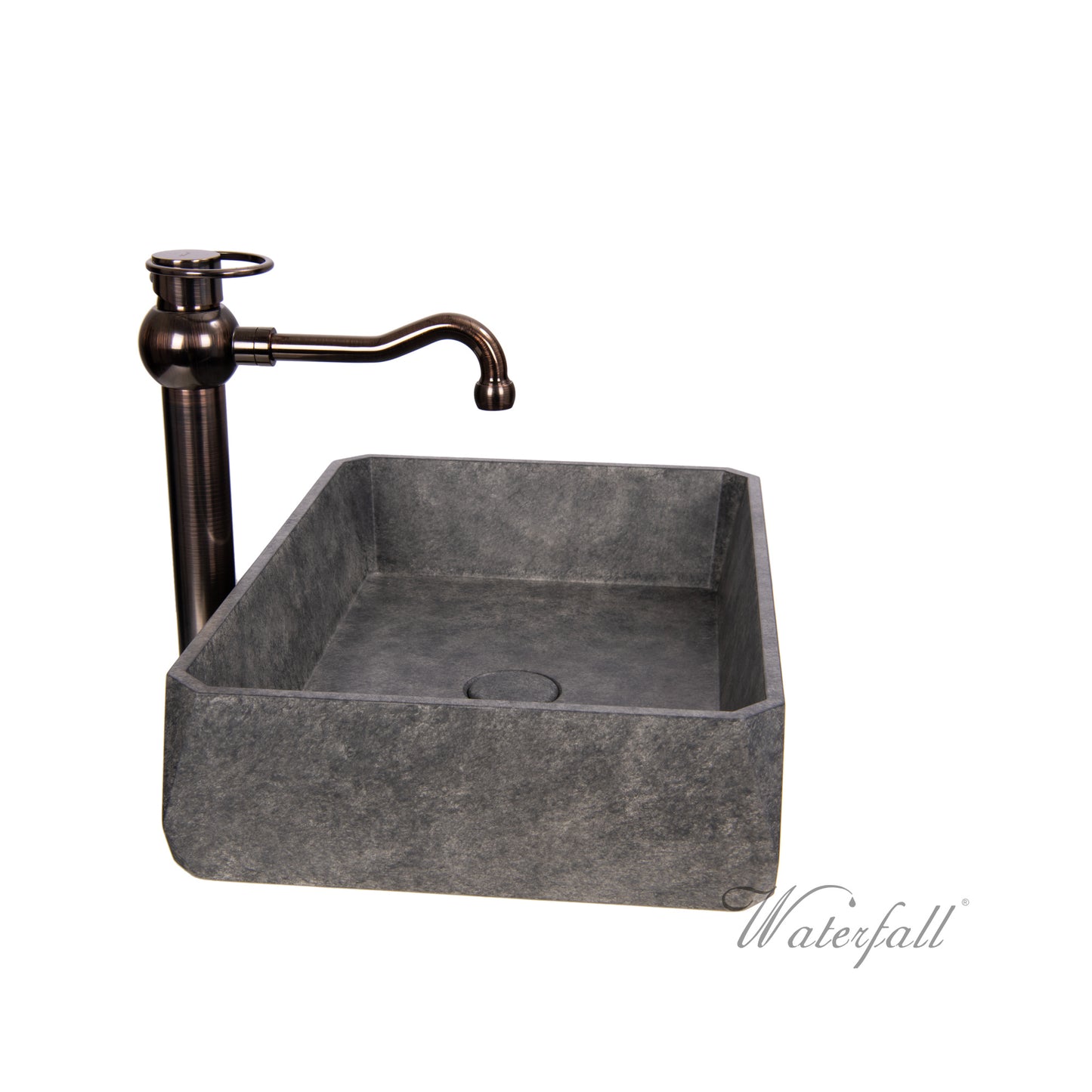 Sole ORB Faucet with Grey Concrete Sink