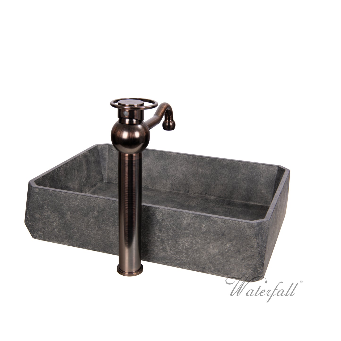 Sole ORB Faucet with Grey Concrete Sink