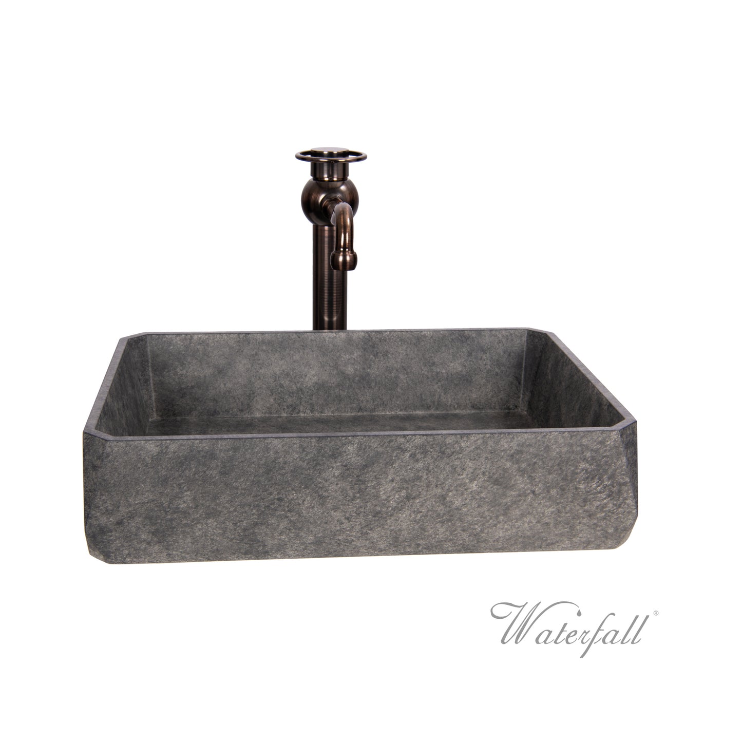 Sole ORB Faucet with Grey Concrete Sink