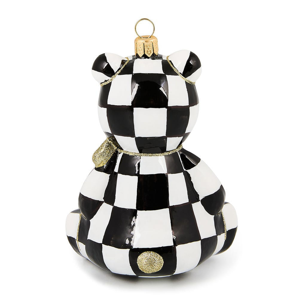 2025 Courtly Bear Glass Ornament by MacKenzie-Childs
