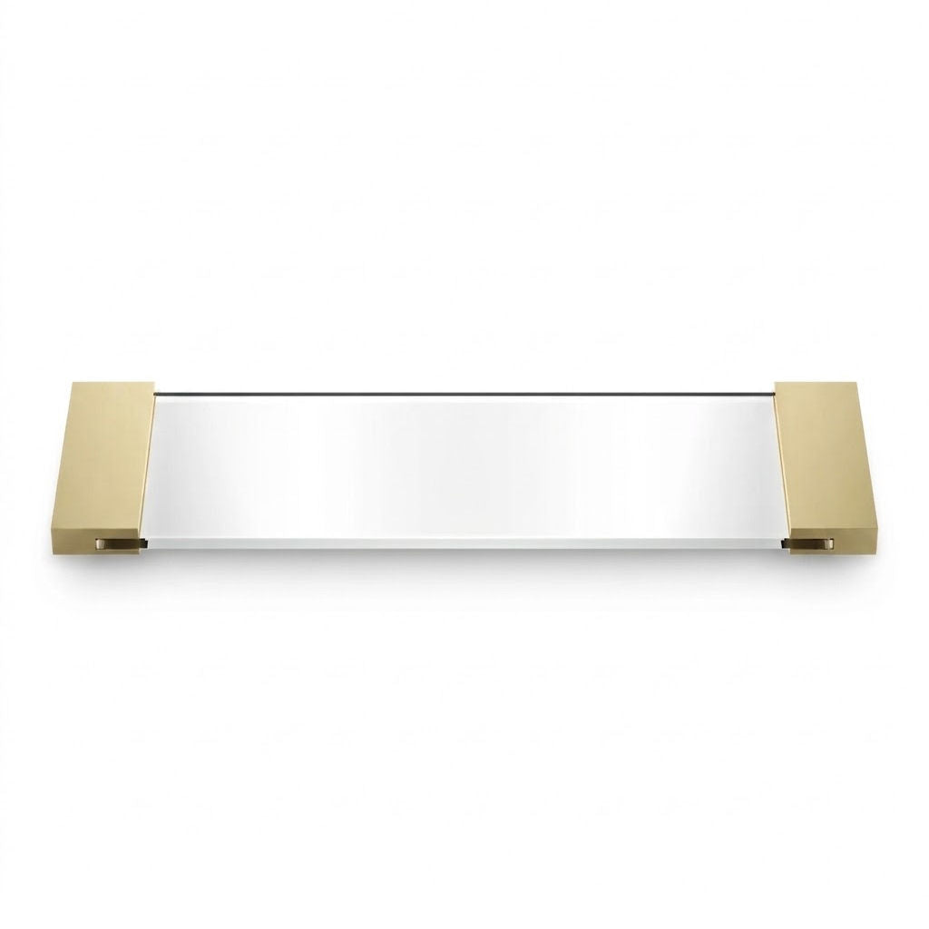 Luxury 24-karat Matt Gold Bathroom Tray by Decor Walther