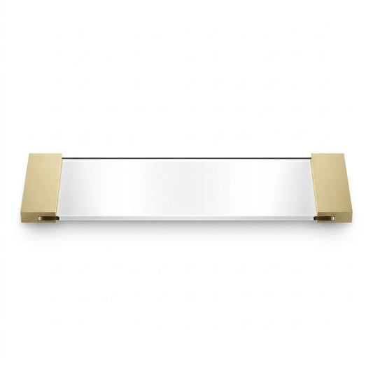 Luxury 24-karat Matt Gold Bathroom Tray by Decor Walther